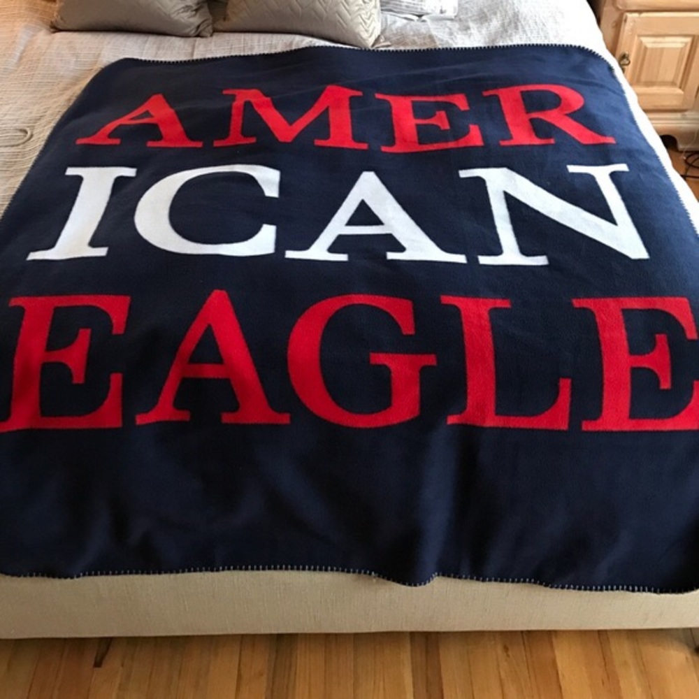American Eagle Red White and Blue Blanket